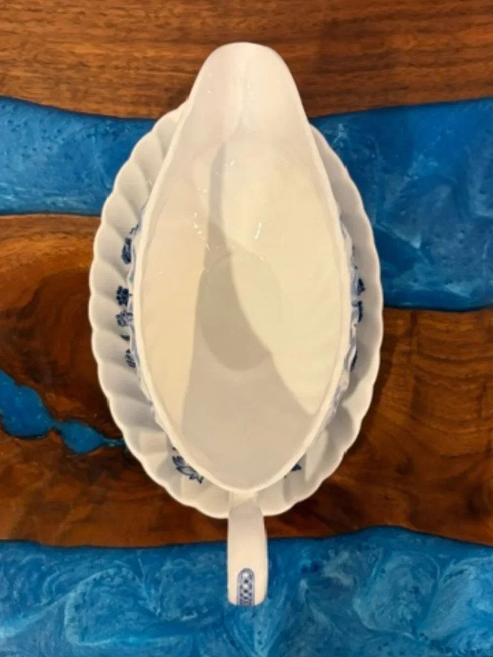 Johnson Brothers Tulip Time Windmill Gravy Boat with Underplate